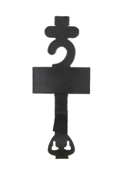 Black Hanger Tag — Stock Photo, Image