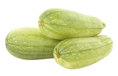 Üç yeşil Squashes 