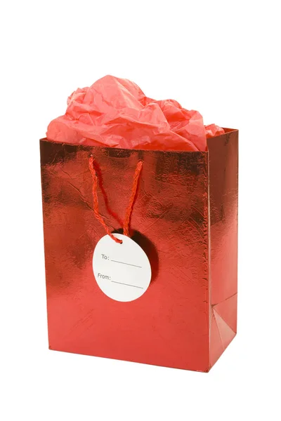 Red Gift Bag — Stock Photo, Image