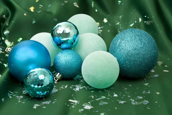 Bolas azules de Navidad — Foto de Stock