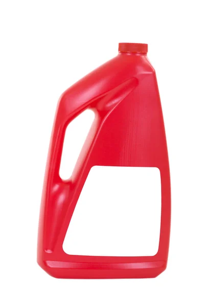 Halı yıkama deterjan kırmızı şişe — Stok fotoğraf