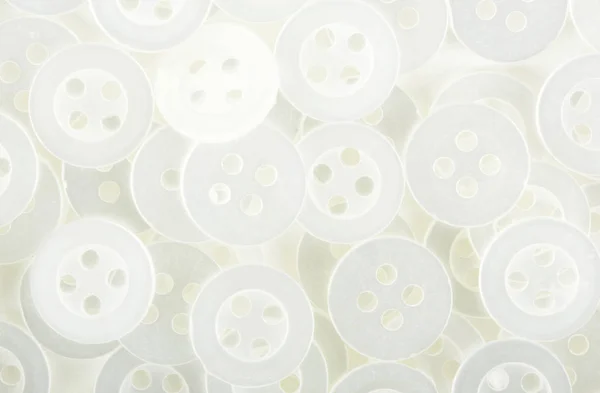 Set of White Buttons — Stock Photo, Image