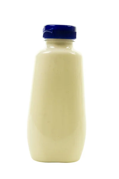 Tarro de plástico con mayonesa —  Fotos de Stock