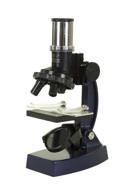 Laboratory Microscope Black Color — Stock Photo, Image