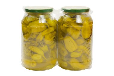 Marine biber vakum plastik torba iki kavanoz