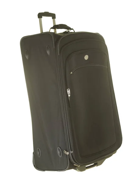 Černý cestovní kufr — Stock fotografie