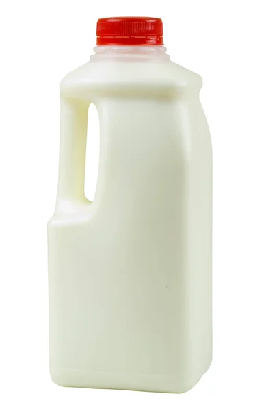 Бутылка молока размером с четверть — стоковое фото