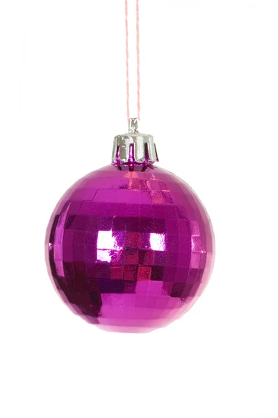 Bauble di Natale rosso lucido — Foto Stock