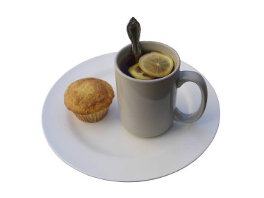 Çay limon ve Muffin