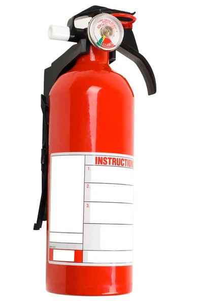 İzole kırmızı yangın söndürücü — Stok fotoğraf
