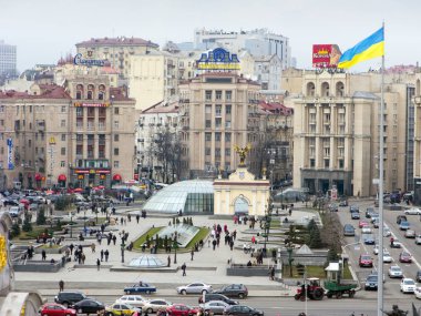 Merkezi kare (Kreschatik) Kiev, Ukrayna