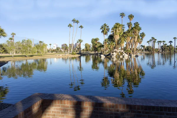 Encanto tó, Phoenix downtown, Az — Stock Fotó