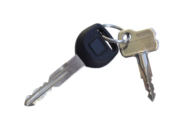 Набір ключів безпеки автомобіля та автомобіля — стокове фото