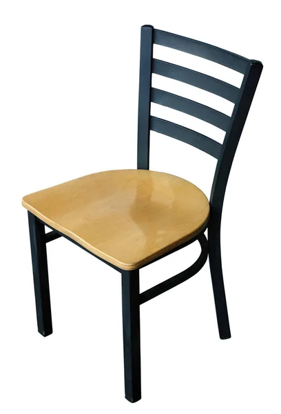 Houten stoel, geïsoleerd — Stockfoto