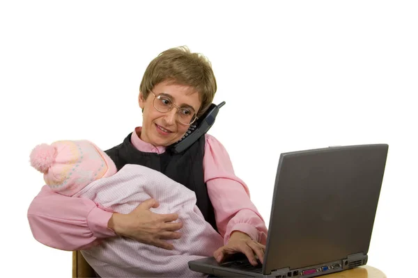Working Mother 24 by 7 — Stock Photo, Image