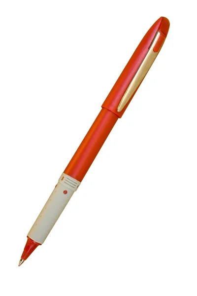 Czerwony długopis — Zdjęcie stockowe