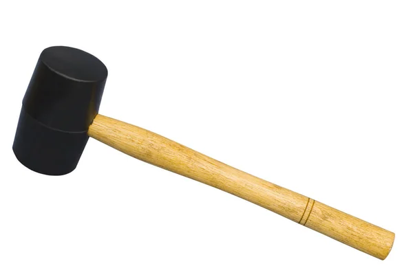 Rubber hamer, geïsoleerd — Stockfoto
