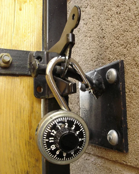 Outdoor Lock with Dial — Stock Photo, Image