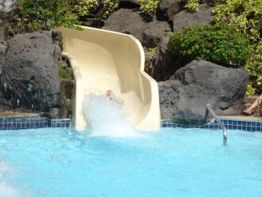 Su kaydırıcı eğlenceli