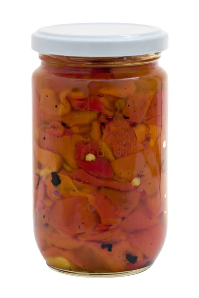 Sweet Red Pepper di Jar — Stok Foto