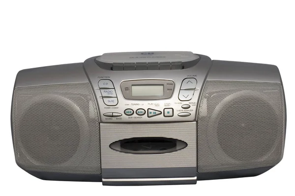 Silver Boom Box — Stock Photo, Image