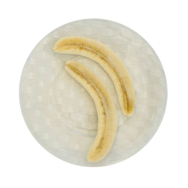 Bananensplit, isoliert — Stockfoto