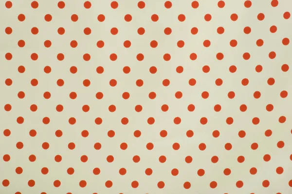 Vermelho e branco Polka Dot fundo — Fotografia de Stock