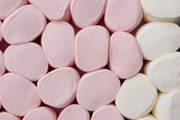 Fundo de marshmallows gigante rosa e branco — Fotografia de Stock