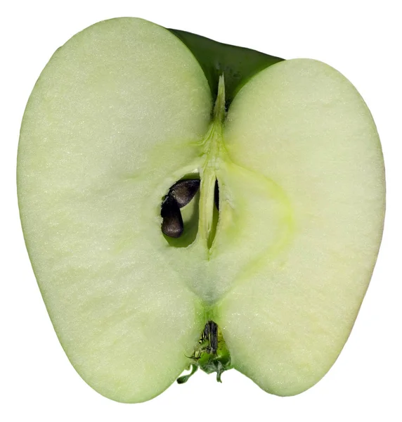 Половина яблука — стокове фото