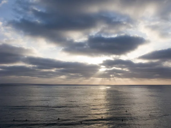 Surf al tramonto — Foto Stock