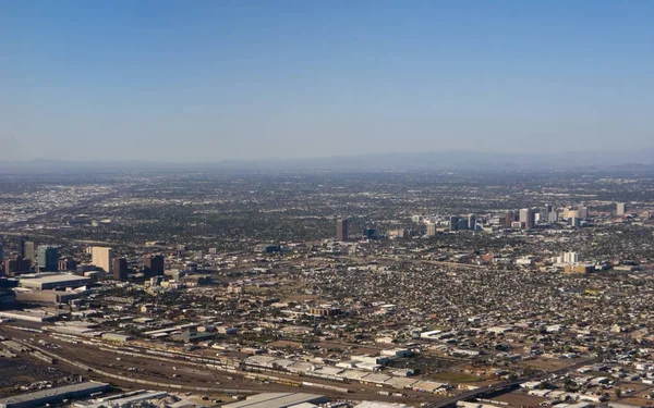 Fågel-öga syn på Phoenix, Az — Stockfoto