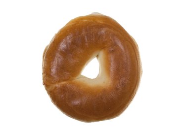 Simit, üzerinde beyaz izole