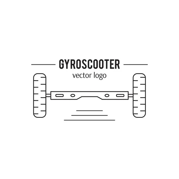 Modelo de logotipo Gyro scooter — Vetor de Stock