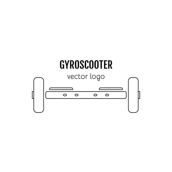 Modelo de logotipo Gyro scooter — Vetor de Stock