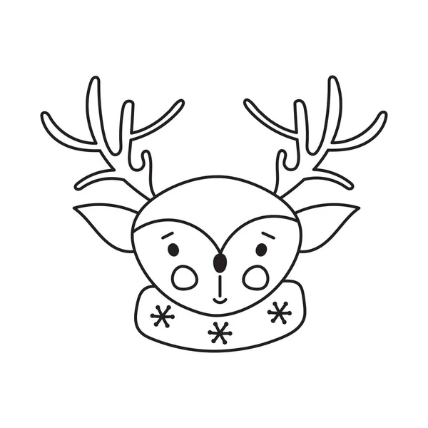 Navidad delgada línea icono — Vector de stock