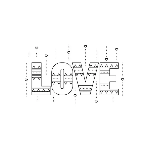 Icono de línea de amor — Archivo Imágenes Vectoriales