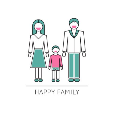 Mutlu aile satırı simgesi