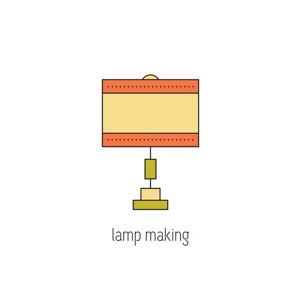 Lampan gör ikon — Stock vektor