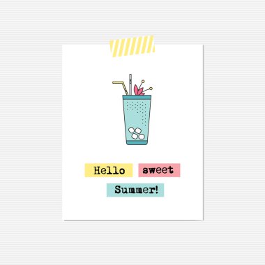 Kokteyl ilham verici kartı