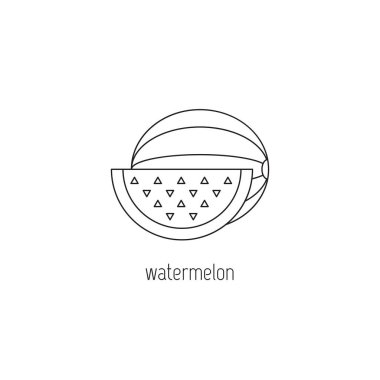 Karpuz çizgi simgesi