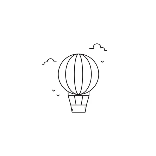 Hava Balon satırı simgesi — Stok Vektör