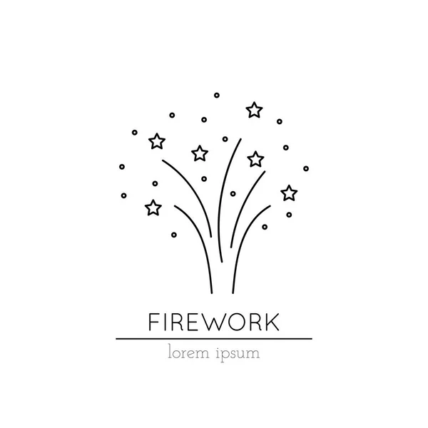 Feuerwerk-Ikone — Stockvektor