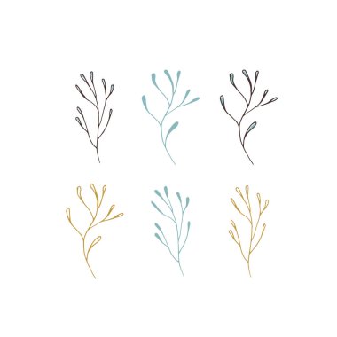 Vektör Noel çiçek öğe