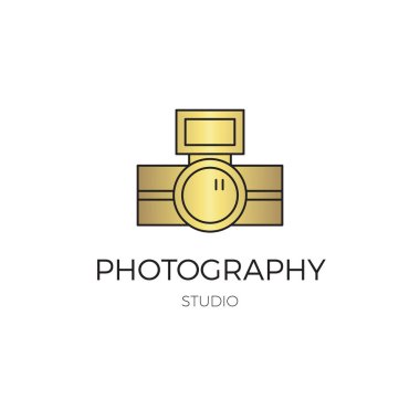 Fotoğraf satırı logo şablonu