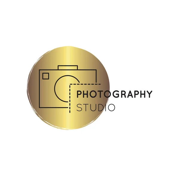 Fotografie logo regelsjabloon — Stockvector