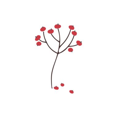 Vektör Noel çiçek öğe