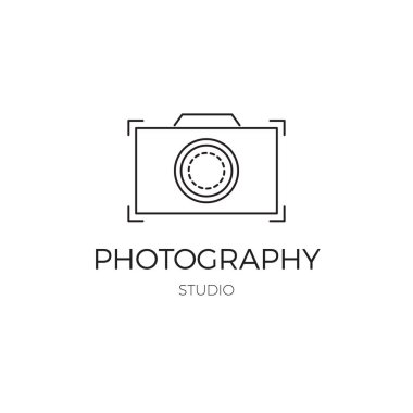 Fotoğraf satırı logo şablonu