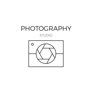 Fotoğraf satırı logo şablonu