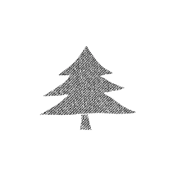 Vector textured Christmas tree — Stock Vector