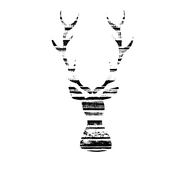 Cerf texturé vectoriel — Image vectorielle